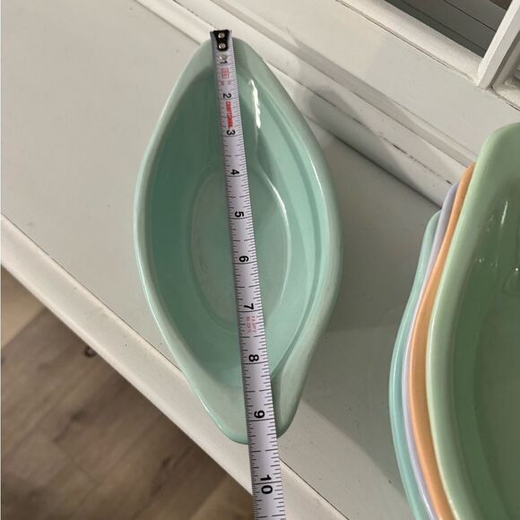 Vintage Oval Stoneware Set of Five - Picture 3 of 4